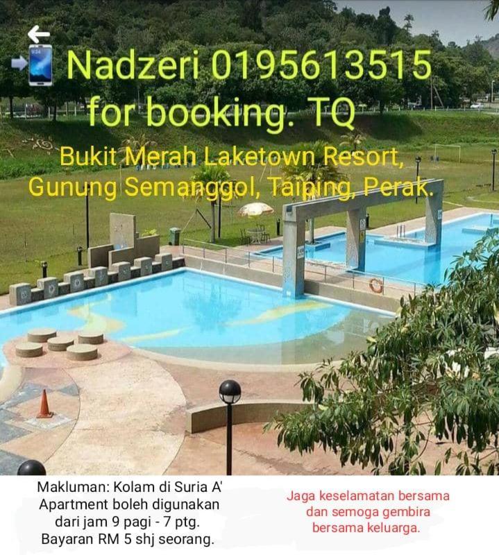 Sanie Guest Room Suria A' Apartment, Bukit Merah Laketown Resort Kampong Kubu Gajah  Exterior photo